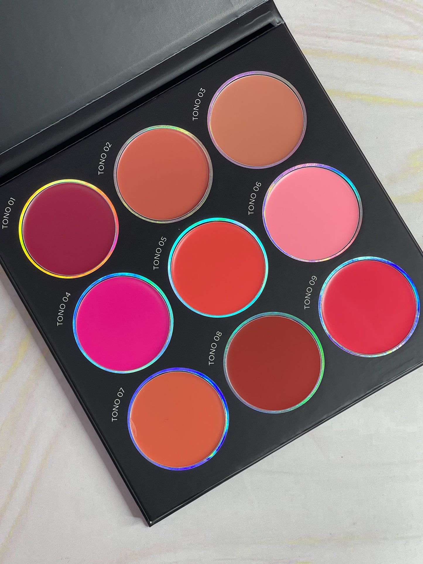 Paleta de rubores en crema x9 Creamy Cheeks Atenea