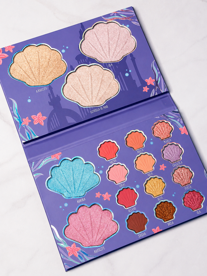 Paleta de sombras e iluminadores La Sirenita Ruby Rose