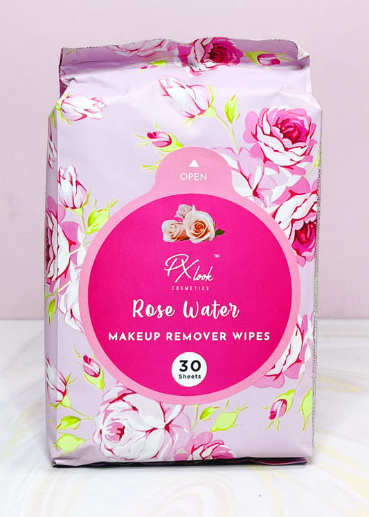 Pañitos desmaquillantes de rosas x 30 unidades