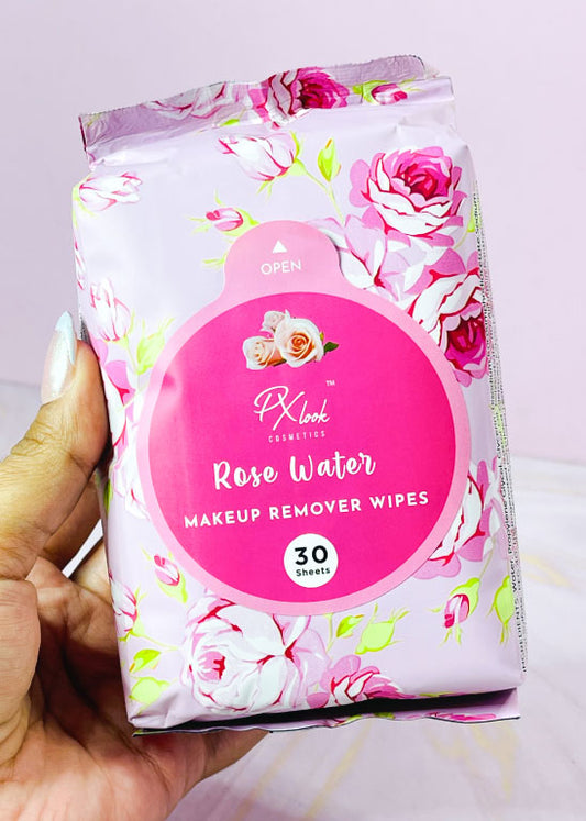 Pañitos desmaquillantes de rosas x 30 unidades