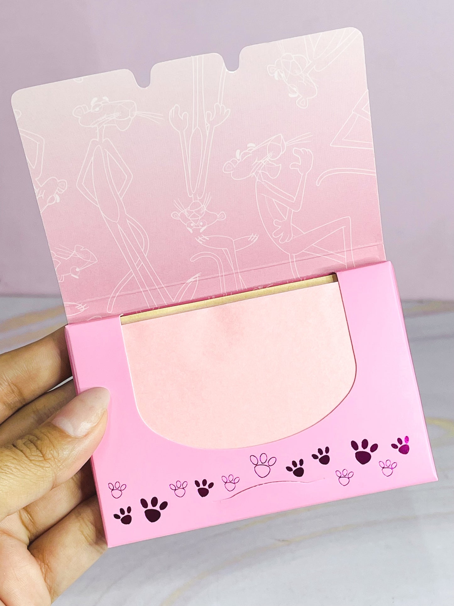 Papelitos antigrasa Pantera Rosa Melu By Ruby Rose