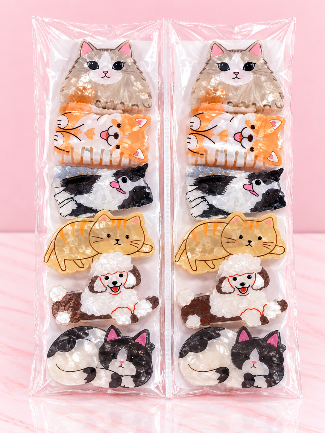 Paquete de Pinzas Gaticos y Perritos GRANDE x DOCENA REF OH-26-148