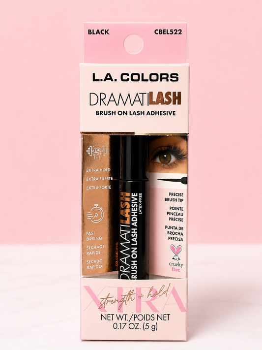 Pega de pestañas con pincel DRAMATILASH BLACK NEGRA LA Colors