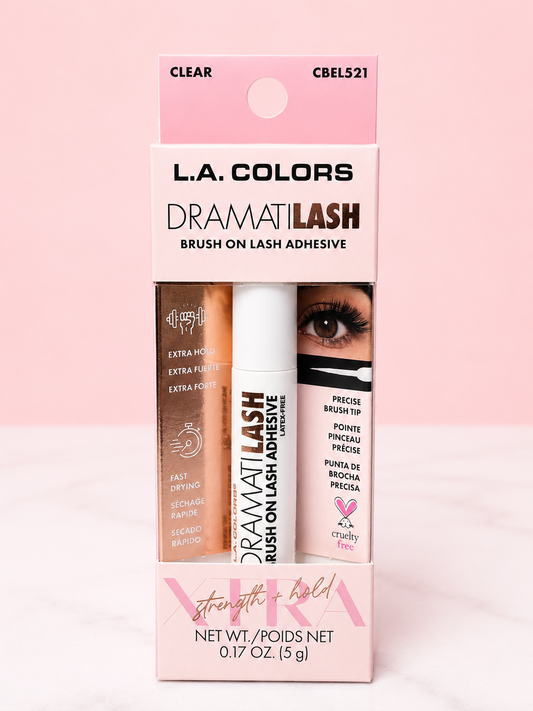 Pega de pestañas con pincel DRAMATILASH CLEAR TRANSPARENTE LA Colors