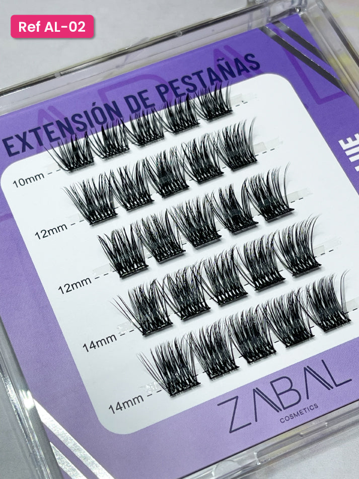 Pestañas efecto Ruso con pega