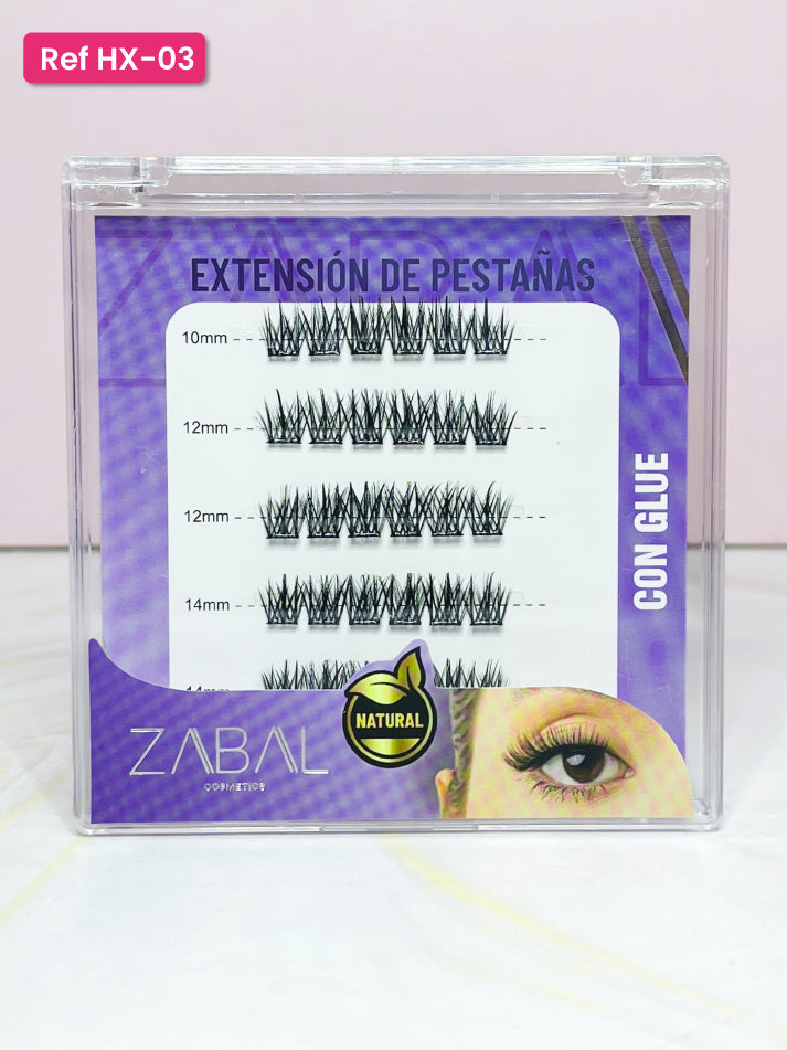 Pestañas efecto Ruso con pega