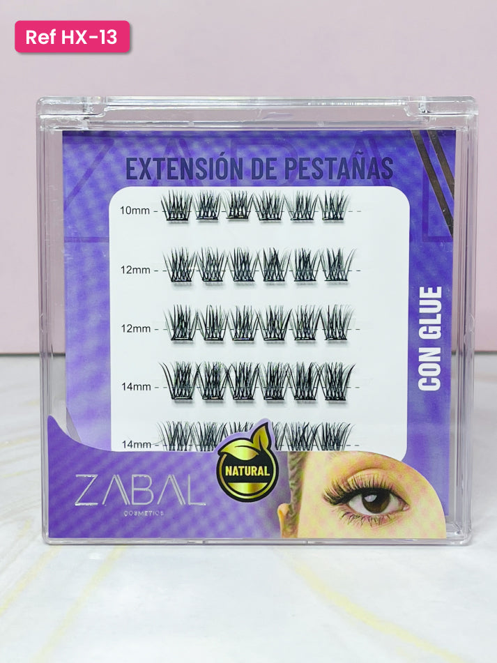 Pestañas efecto Ruso con pega