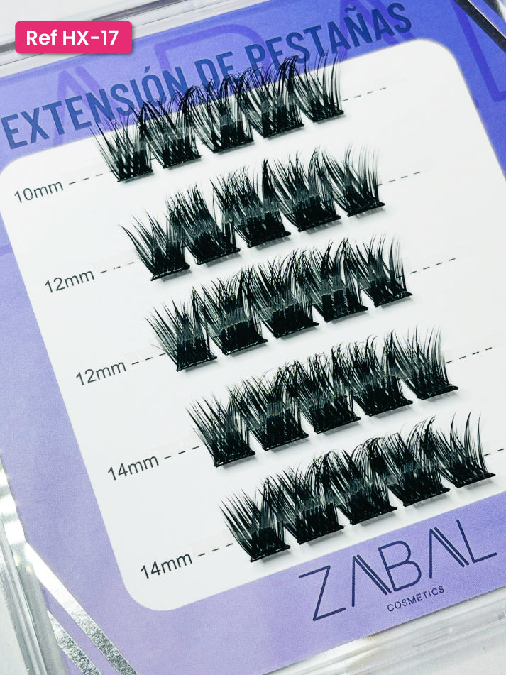 Pestañas efecto Ruso con pega