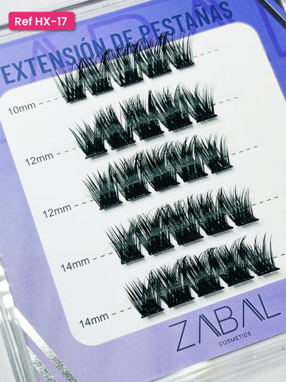 Pestañas efecto Ruso con pega