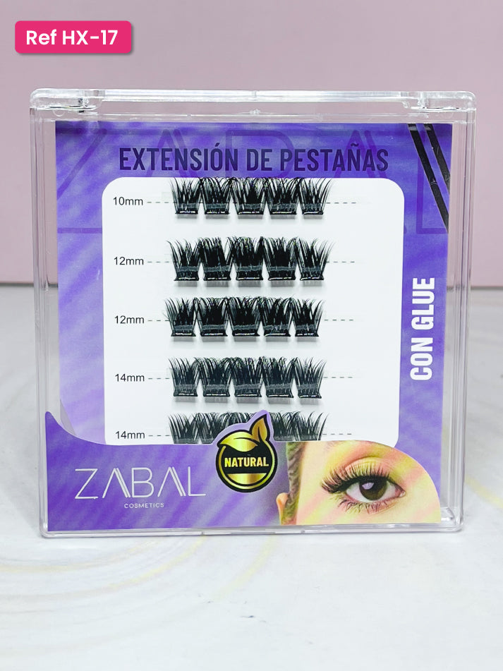 Pestañas efecto Ruso con pega