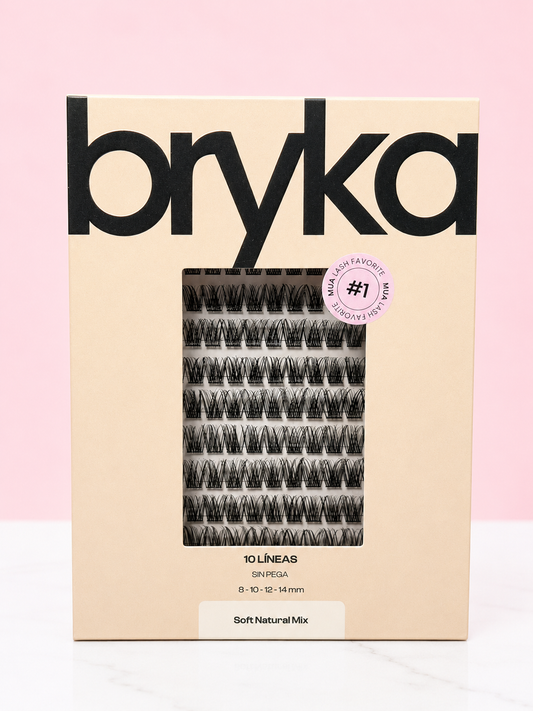 Pestañas x10 lineas SOFT NATURAL MIX Bryka