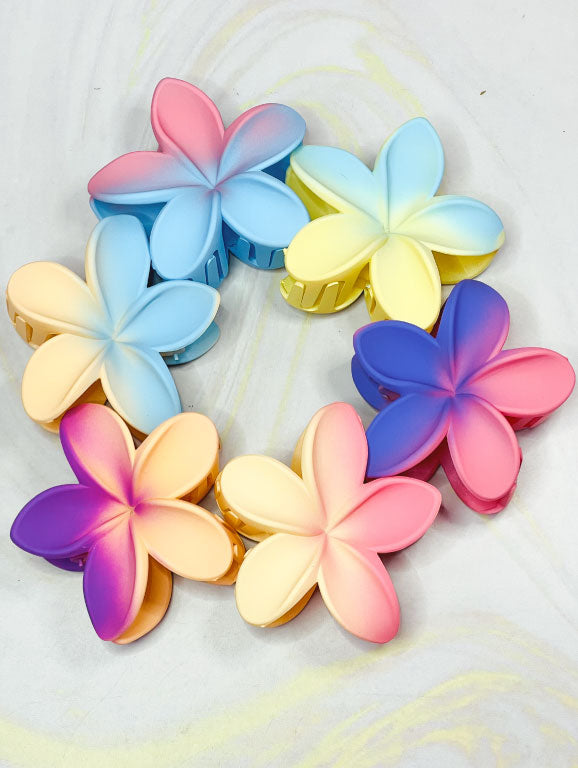 Pinza Hawaiana colores pastel paquete x 12 OH25-64
