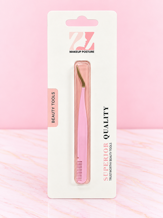 Pinza de Precisión Angular para Pestañas Beauty Tools REF OH-26-089