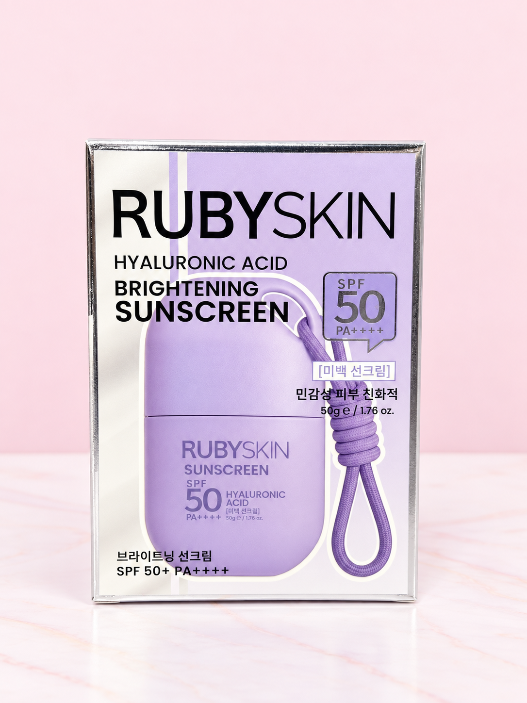 Protector Solar con Ácido Hialurónico MORADO REF OH-26-011 Rubyskin