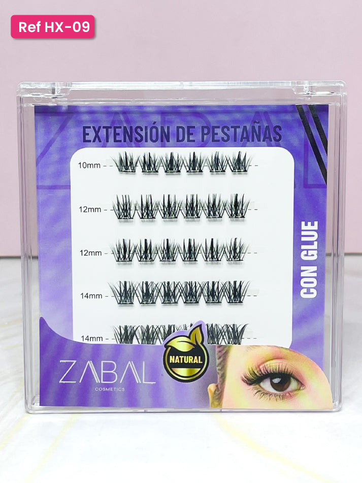 Pestañas efecto Ruso con pega