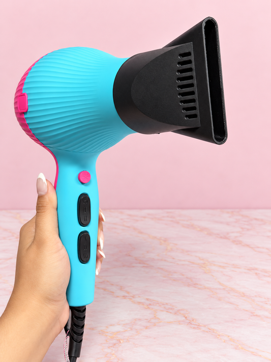Secador Profesional Fucsia con Azul REF OH-26-168 MoeHair