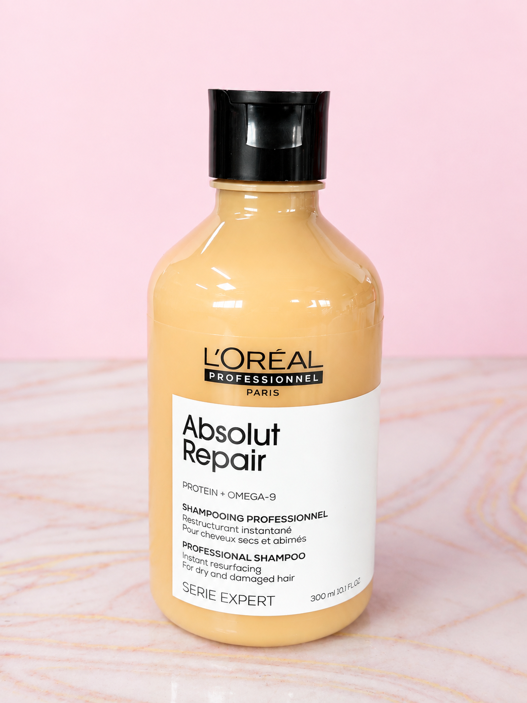 Shampoo Absolut Repair 300 ml Linea Profesional (color amarillo claro) Loreal