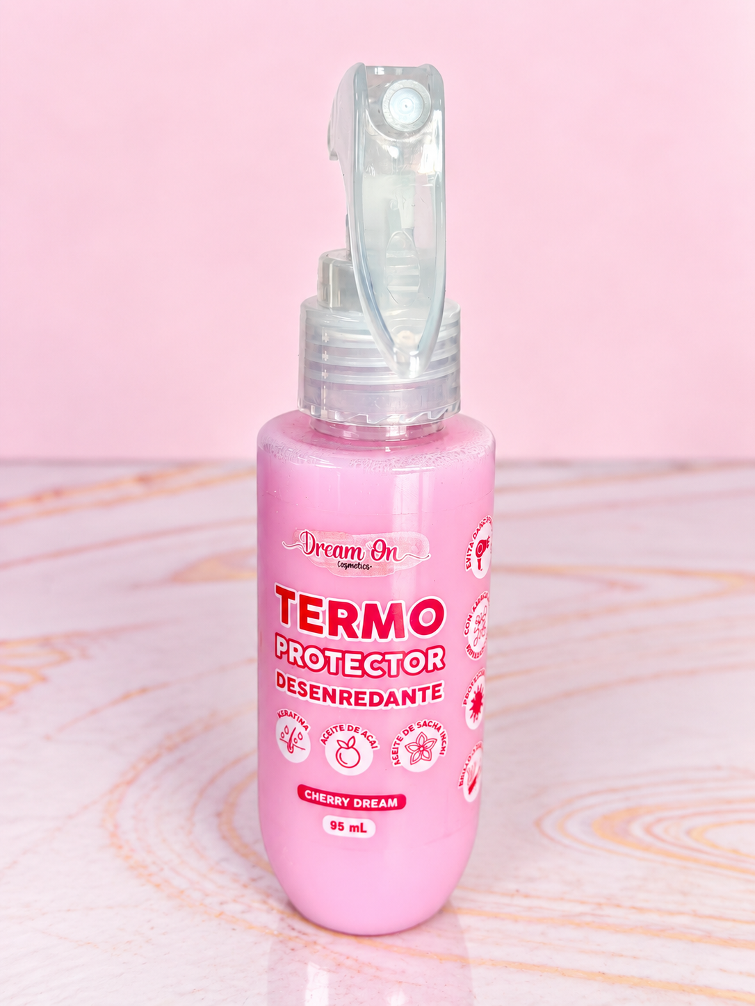 Termoprotector PEQUEÑO 95 ml Ref Cherry Dream On Cosmetics