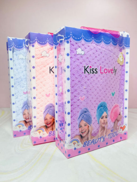 Toalla de microfibras para el cabello Kiss Lovely