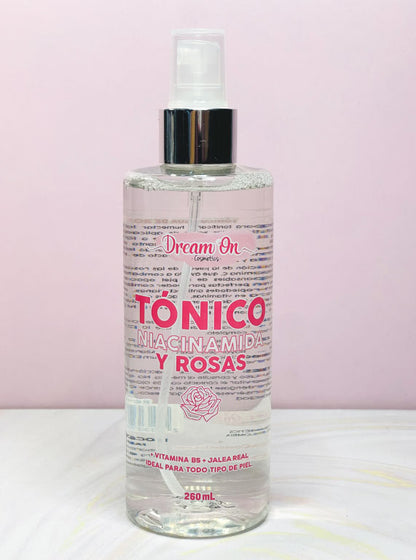 Tónico niacinamida y rosas GRANDE 260 ml Dream On Cosmetics