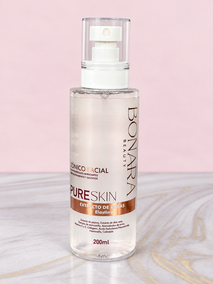 Tónico Facial De Extracto de Rosas + Elastina Bonara Beauty