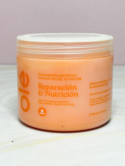 Tratamiento reparación y nutrición Cóctel de frutas Olé