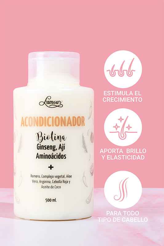 Acondicionador Biotina 500 ml Lamour