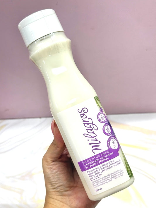 Acondicionador antifrizz y fortalecedor con cebolla y péptidos milagros