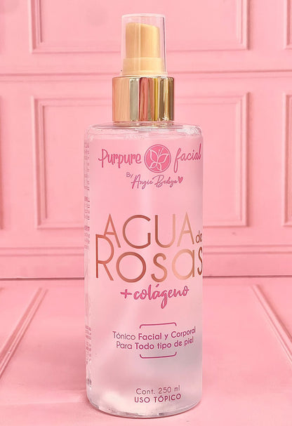 Agua de rosas + colágeno Purpure