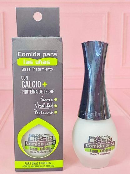 Base comida para las uñas Lissia