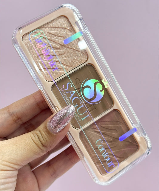 Paleta de contorno e iluminador Mystical Ref 322 Sagui