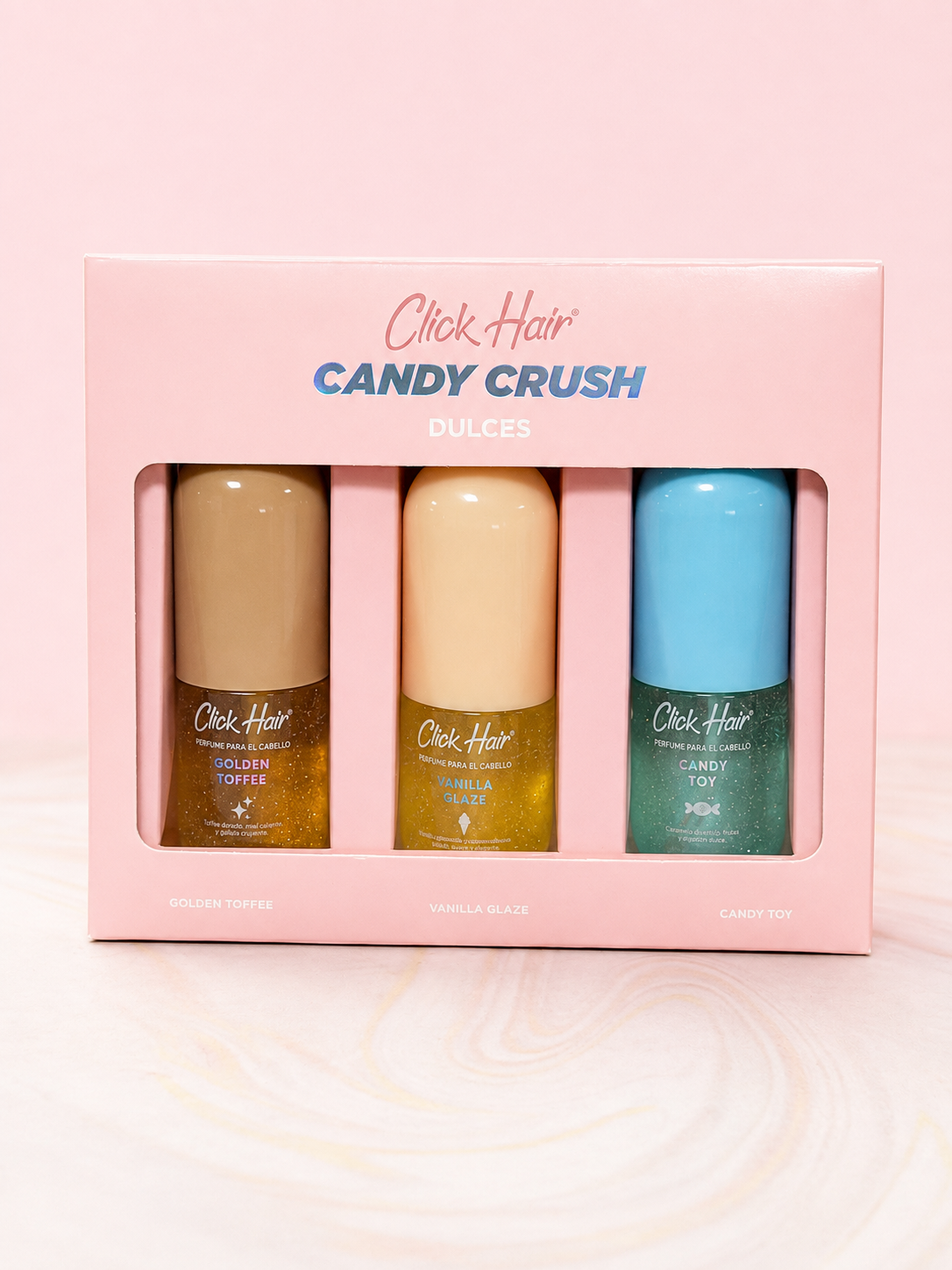 Kit perfumes minis CANDY CRUSH (Candy Toy, Vanilla Glaze, Golden Toffee) Click