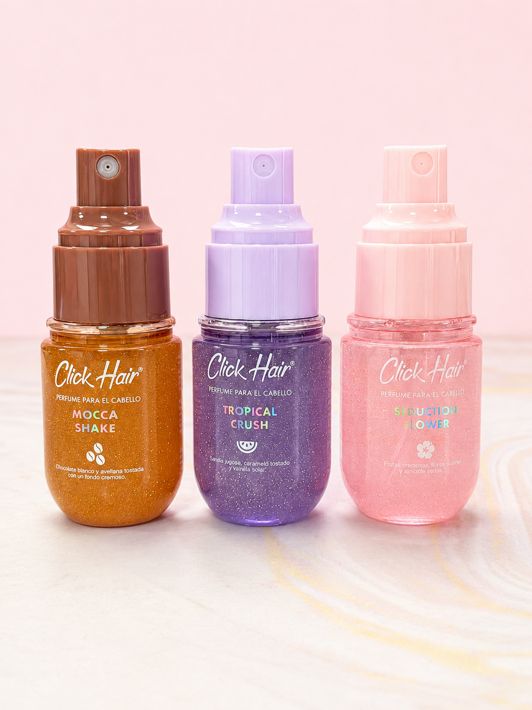 Kit perfumes minis SUGAR FLOWER (Tropical Crush, Seduction Flower, Mocca Shake) Click