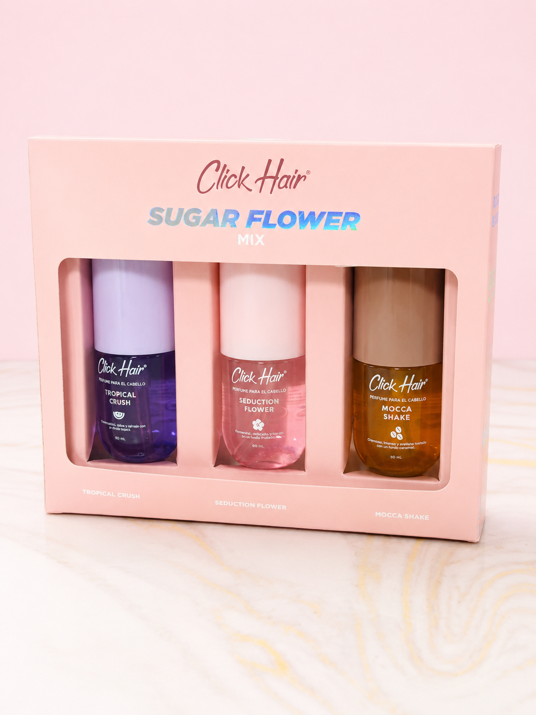 Kit perfumes minis SUGAR FLOWER (Tropical Crush, Seduction Flower, Mocca Shake) Click