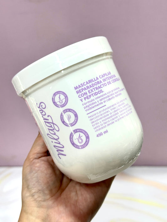 Mascarilla con cebolla y péptidos milagros