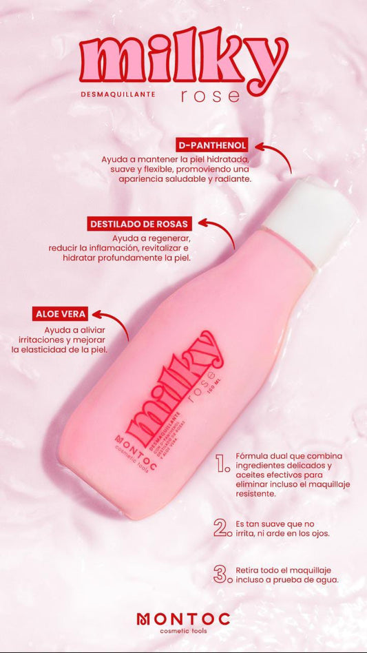 Desmaquillante Bifásico Milky Rose Montoc