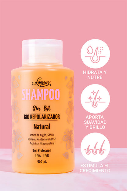 Shampoo Biorepolarizador grande 500 ml Lamour