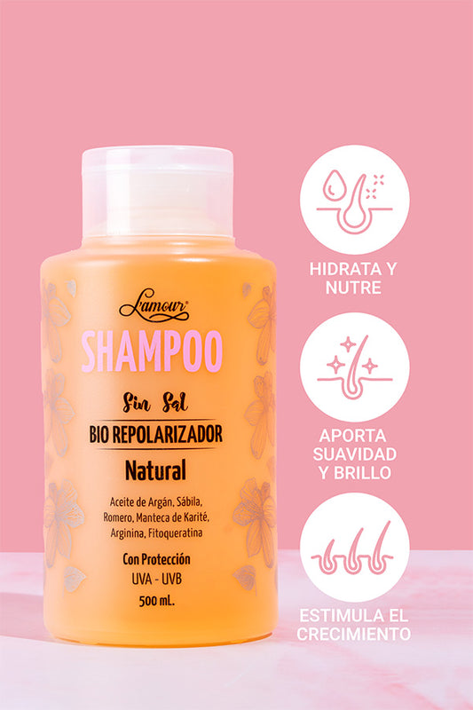 Shampoo Biorepolarizador grande 500 ml Lamour
