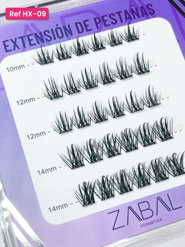 Pestañas efecto Ruso con pega